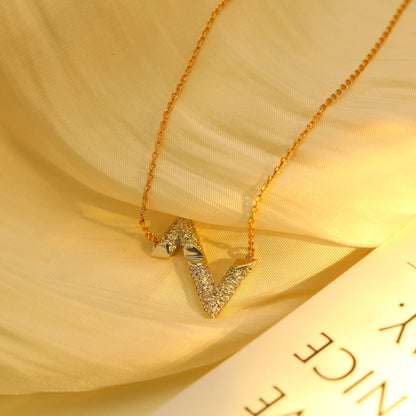 [Elite]VOLT SILVER DIAMOND PEDANT NECKLACE