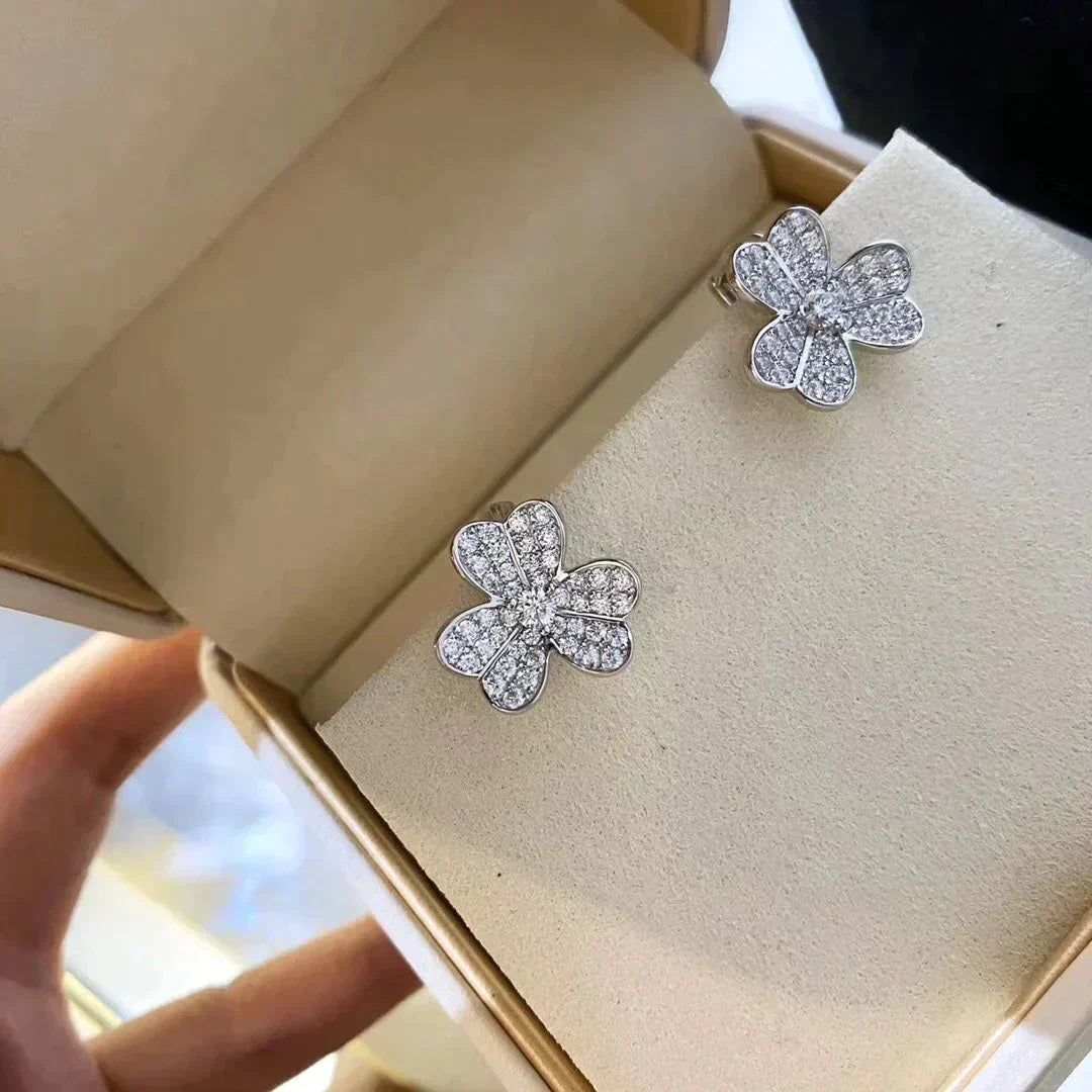 [Elite]CLOVER COMOS DIAMOND EARRINGS SILVER