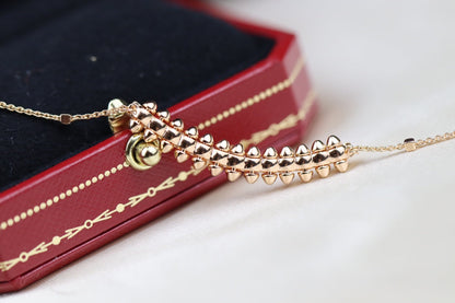 [Elite]CLASH PINK GOLD NECKLACE