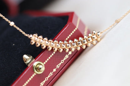 [Elite]CLASH PINK GOLD NECKLACE