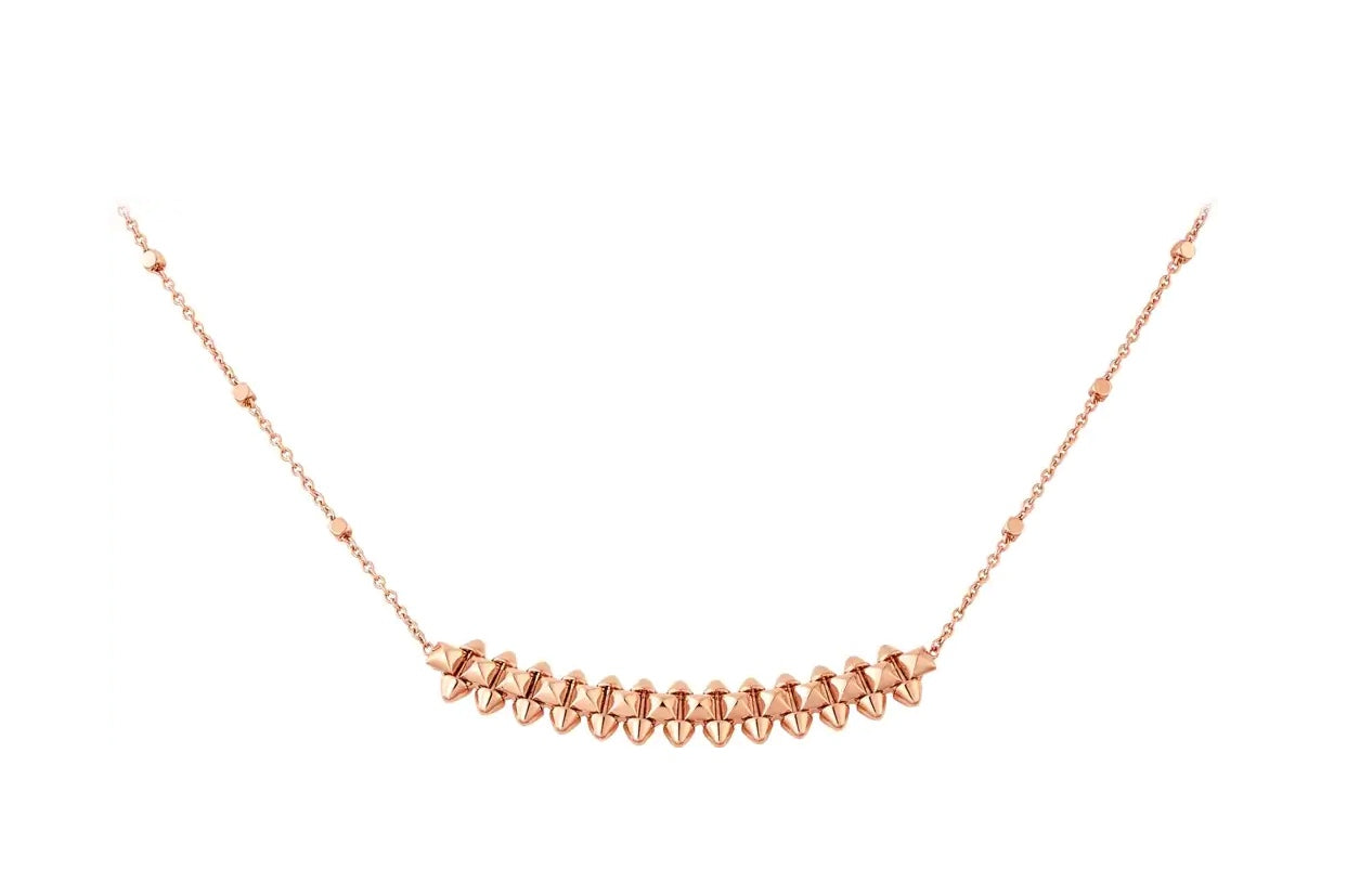 [Elite]CLASH PINK GOLD NECKLACE