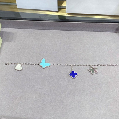 [Elite]LUCKY SPRING SILVER BRACELET 4 MOTIF
