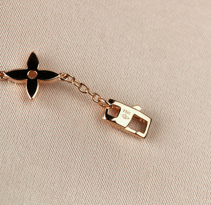 [Elite]STAR AND SUN 7 MOTIFS GOLD BRACELET