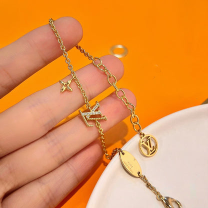 [Elite]LOGO STAR MOTIF GOLD BRACELET