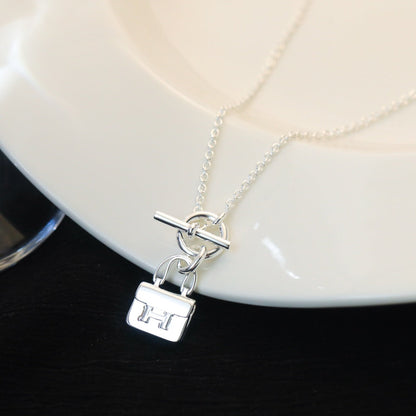 [Elite]POP H PEDANT SILVER NECKLACE