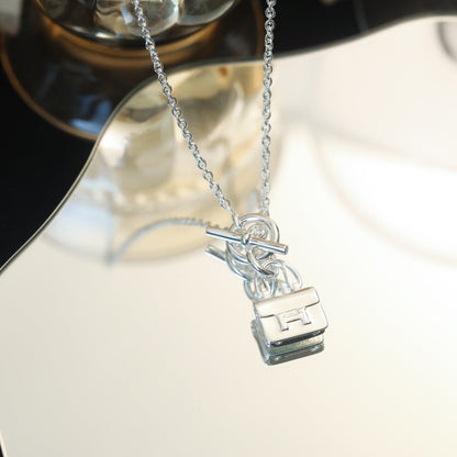 [Elite]POP H PEDANT SILVER NECKLACE