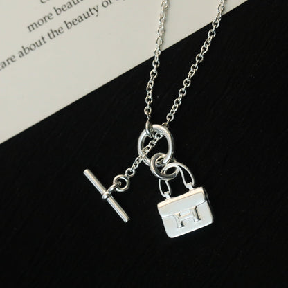 [Elite]POP H PEDANT SILVER NECKLACE