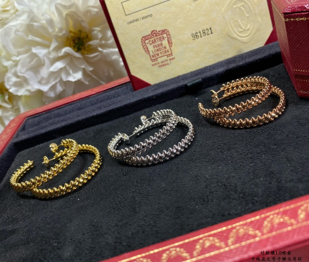[Elite]CLASH LARGE HOOP EARRINGS