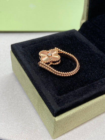 [Elite]CLOVER RIVERSIBLE ROSE GOLD RING