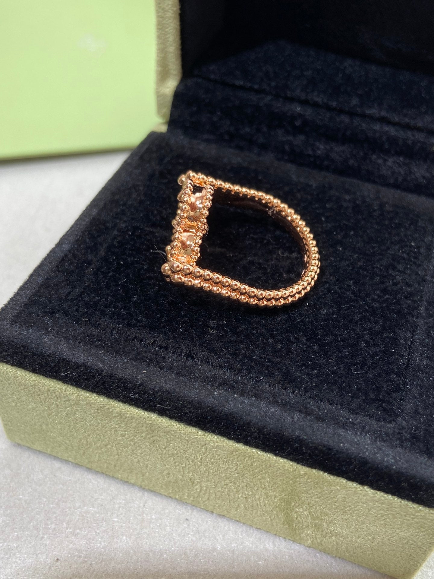 [Elite]CLOVER RIVERSIBLE ROSE GOLD RING