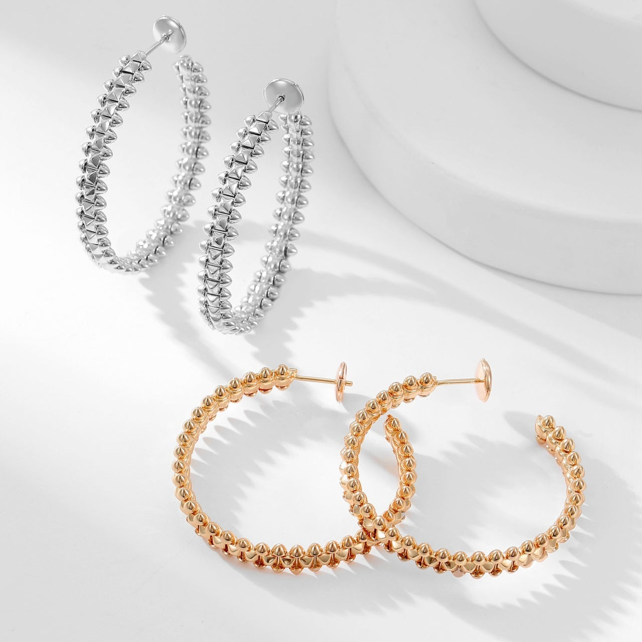 [Elite]CLASH HOOP LARGE EARRINGS