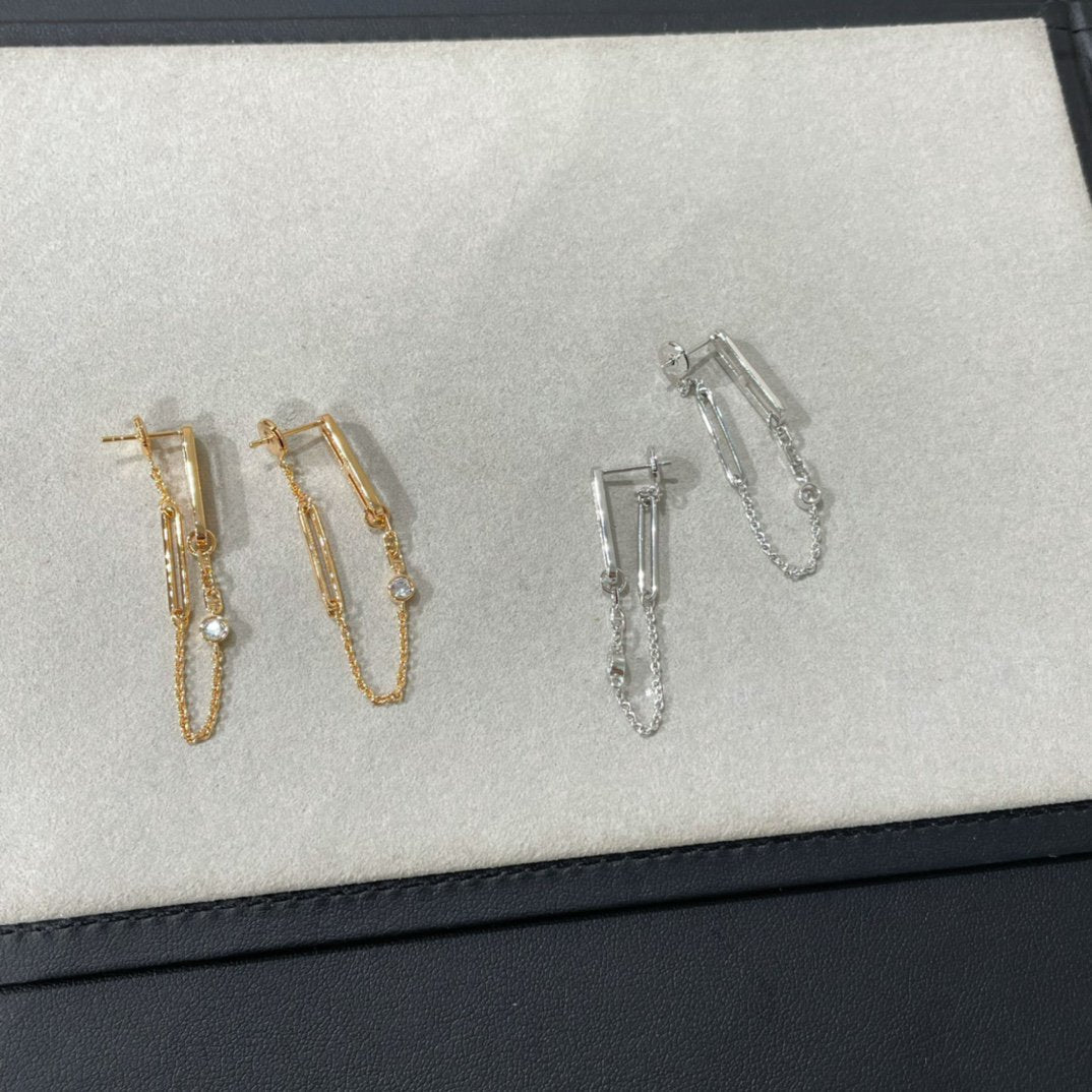 [Elite]CHAINE CHAOS DIAMOND DROP EARRINGS