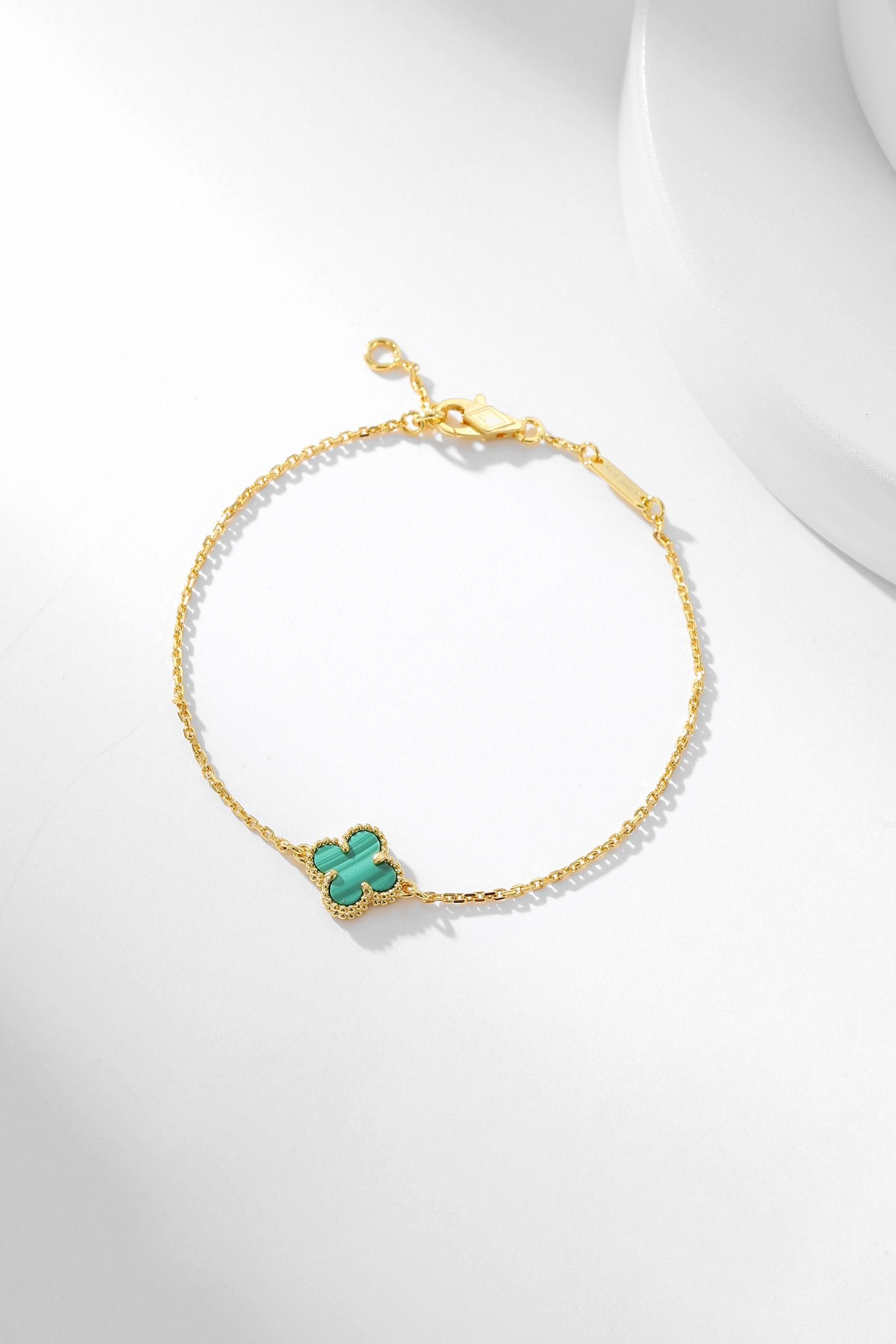[Elite]CLOVER BRACELET MALACHITE 1 MOTIF