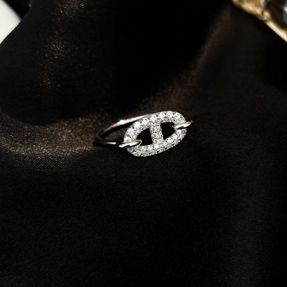 [Elite]RONDE SMALL SILVER DIAMOND RING