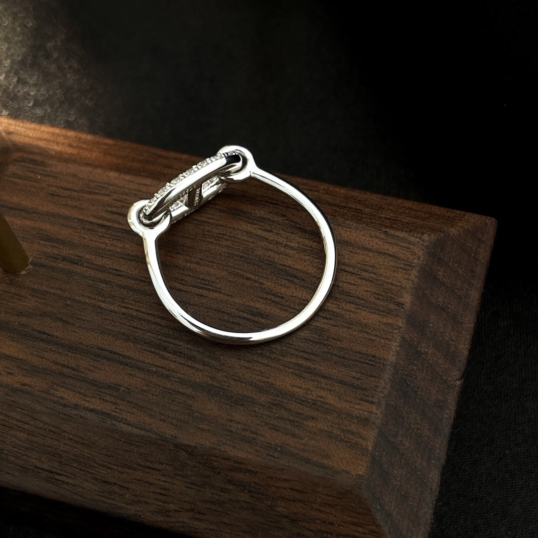 [Elite]RONDE SMALL SILVER DIAMOND RING