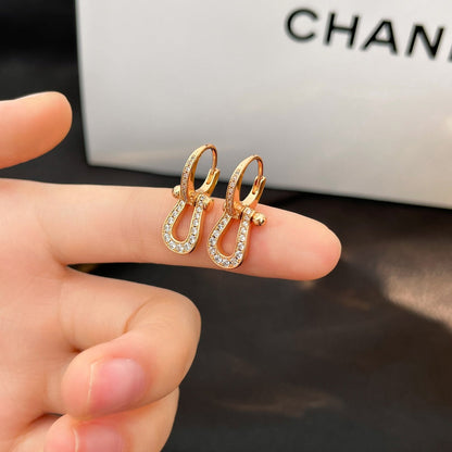 [Elite]FORCE 10 FULL DIAMOND DROP EARRINGS MEDIUM MODEL
