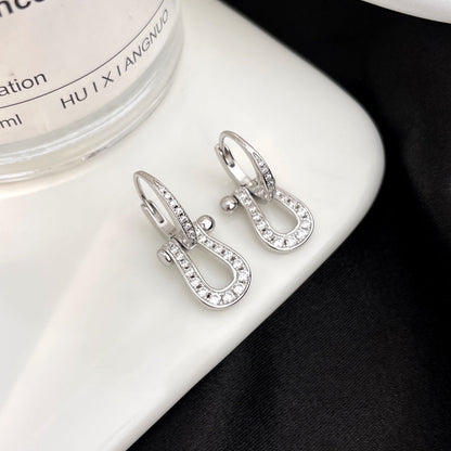 [Elite]FORCE 10 FULL DIAMOND DROP EARRINGS MEDIUM MODEL