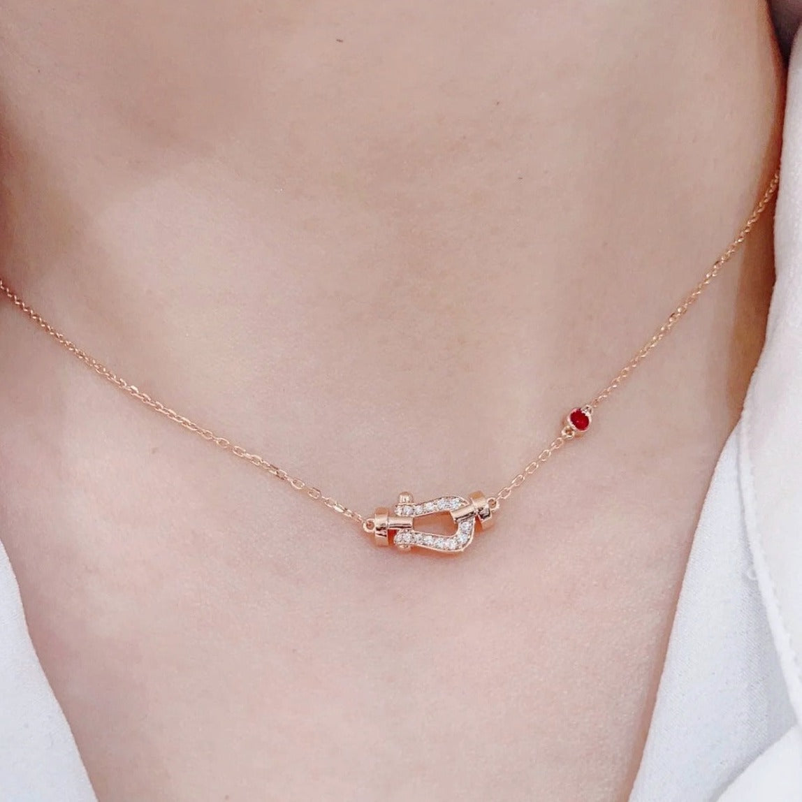 [Elite]FORCE 10 DIAMOND PINK GOLD NECKLACE