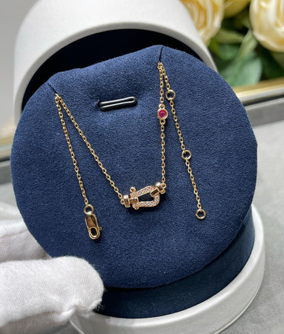 [Elite]FORCE 10 DIAMOND PINK GOLD NECKLACE