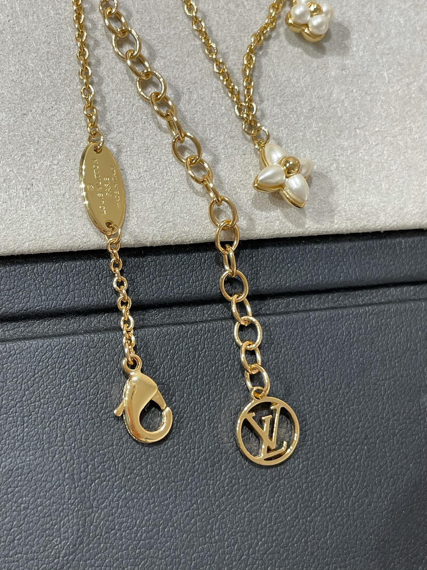 [Elite]FLOWERGRAM GOLD MOP DOUBLE ROW NECKLACE
