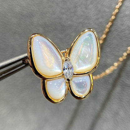 [Elite]BUTTERFLY MOP DIAMOND NECKLACE
