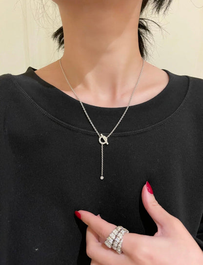 [Elite]FINESSE SILVER DIAMOND NECKLACE