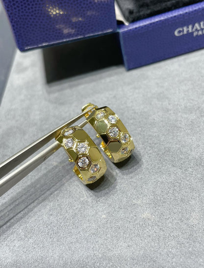 [Elite]BEE LOVE DIAMOND HOOP EARRINGS