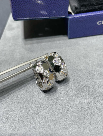 [Elite]BEE LOVE DIAMOND HOOP EARRINGS