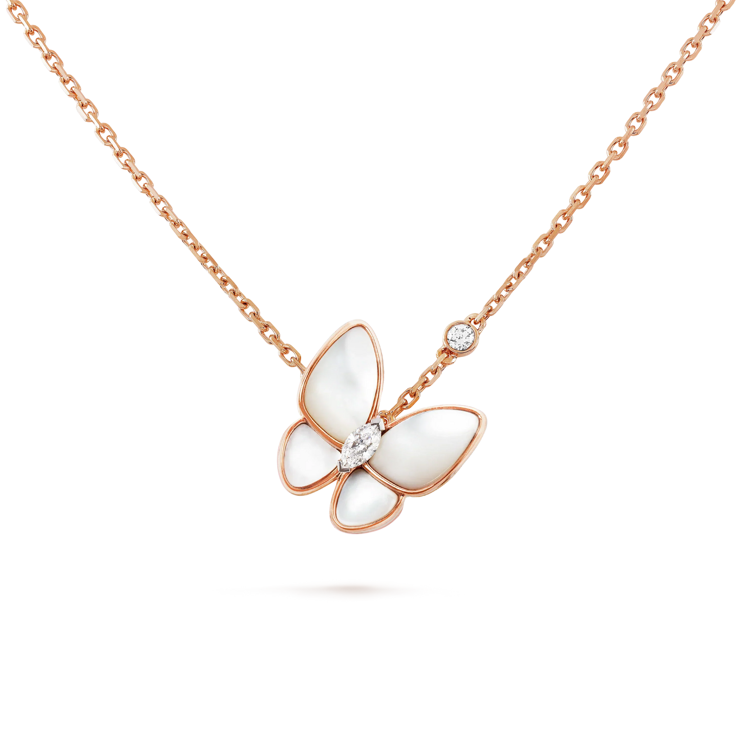 [Elite]BUTTERFLY MOP DIAMOND NECKLACE