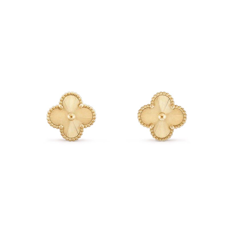 [Elite]CLOVER MINI 9.5MM LASER EARRINGS