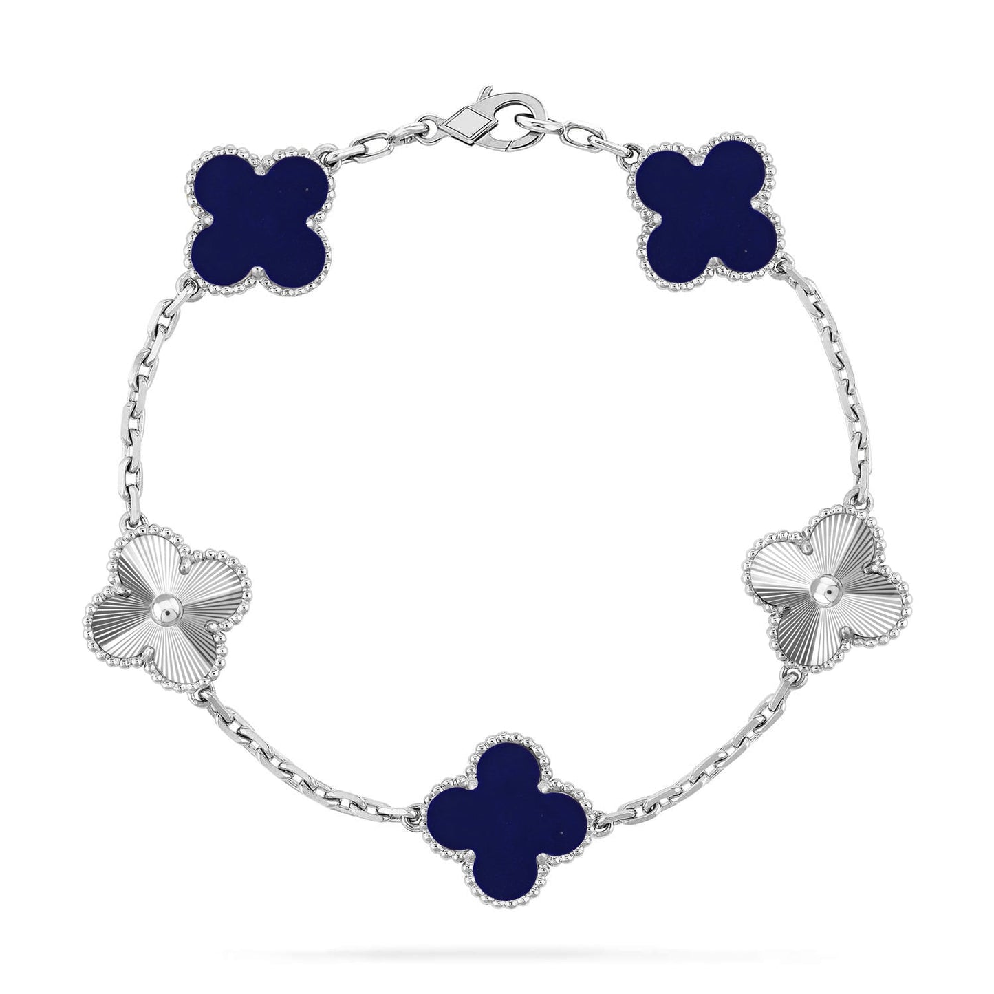[Elite]CLOVER 5 MOTIF LAPIS LAZULI BRACELET COLLECTION