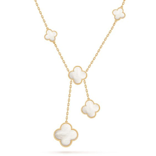[Elite]CLOVER MOTHER OF PEARL NECKLACE 6 MOTIF