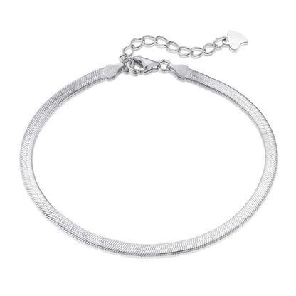 [Elite]Flat Snake Bone Chain Blade Necklace