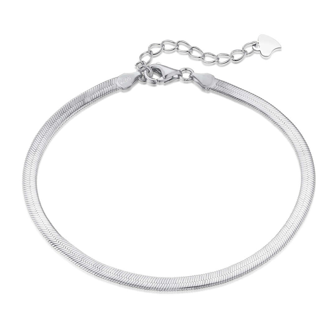 [Elite]Flat Snake Bone Chain Blade Necklace