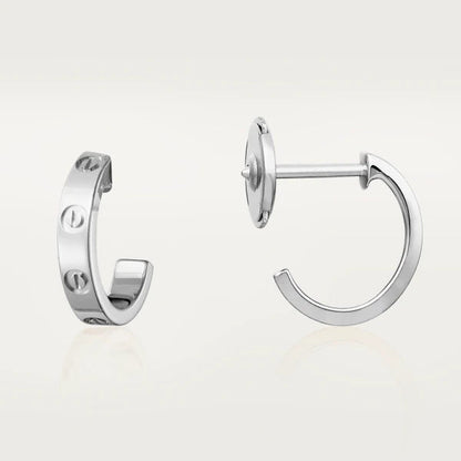 [Elite]LOVE EARRINGS 2.65MM SILVER