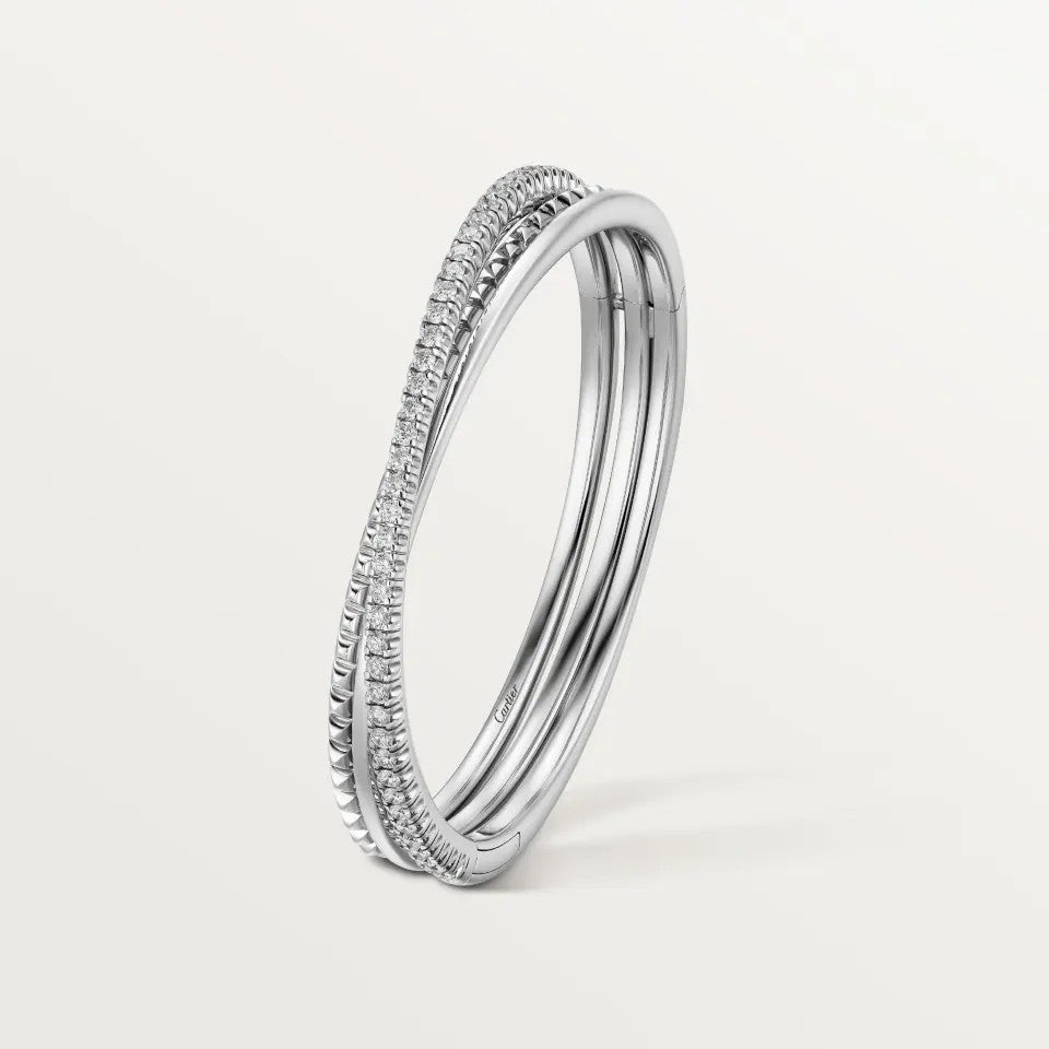 [Elite]ETINCELLE HALF-PAVED DIAMOND BRACELET