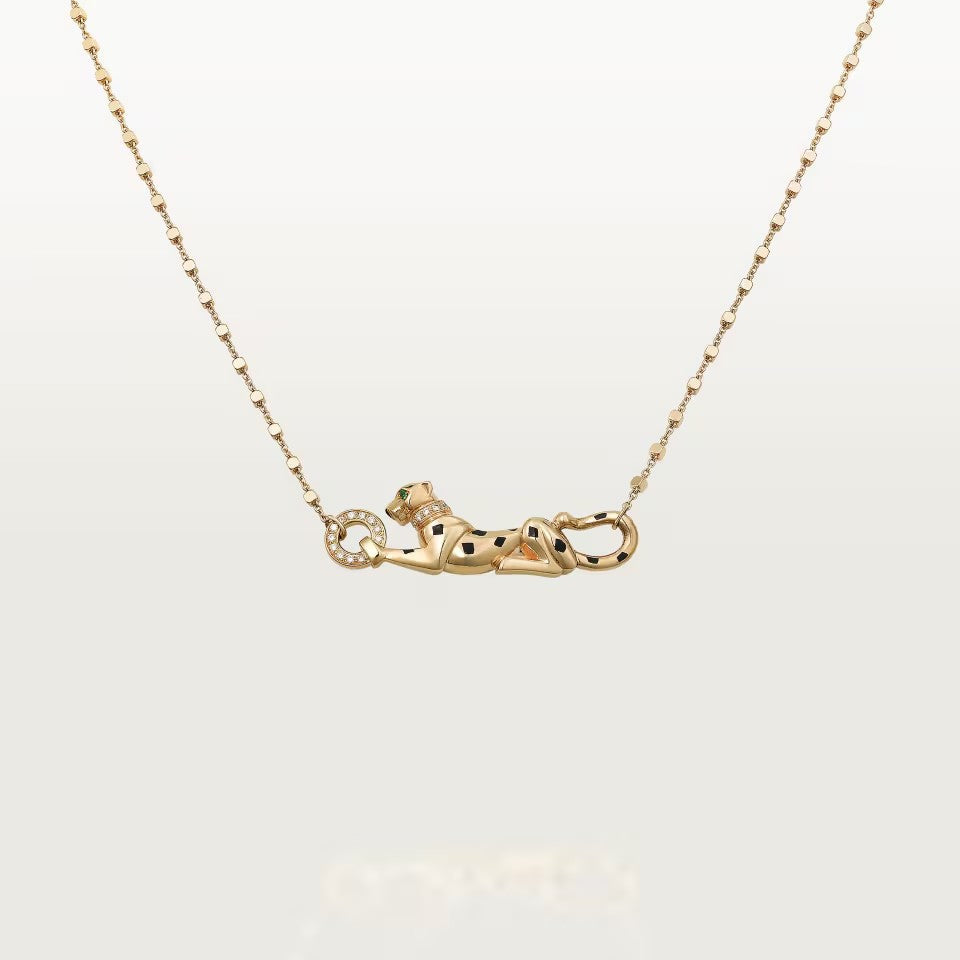 [Elite]PANTHERE FULL DIAMOND NECKLACE
