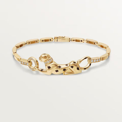 [Elite]PANTHERE HALF DIAMOND ON CHAIN BRACELET