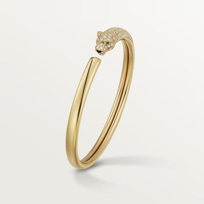 [Elite]PANTHERE HALF DIAMOND OPEN BRACELET