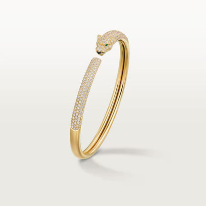 [Elite]PANTHERE FULL DIAMOND OPEN BRACELET