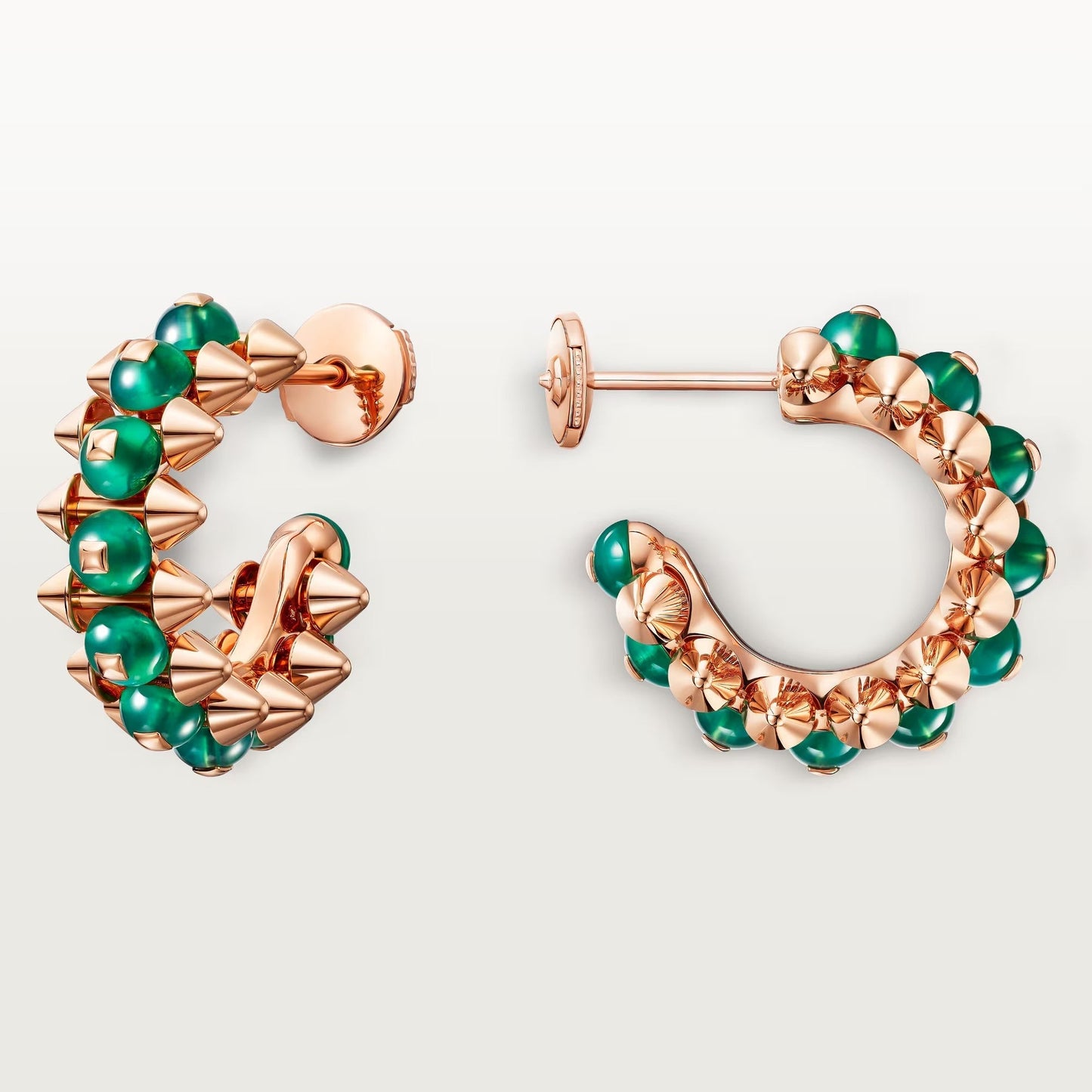 [Elite]CLASH 7.9MM AGATE CHALCEDONY EARRINGS