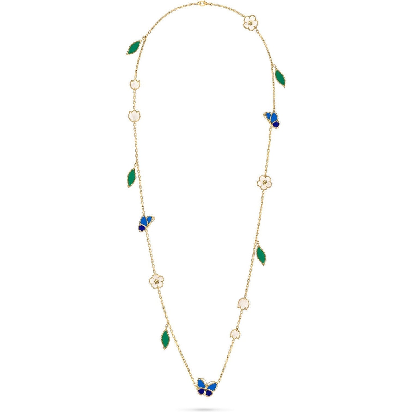 [Elite]LUCKY SPRING BUTTERFLY 15 FLOWER NECKLACE