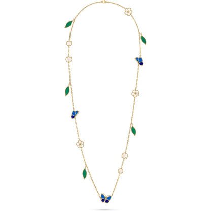 [Elite]LUCKY SPRING BUTTERFLY 15 FLOWER NECKLACE