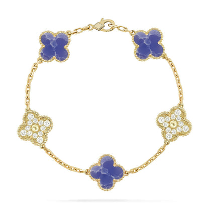 [Elite]CLOVER 5 MOTIF BLUE VEINS BRACELET COLLECTION