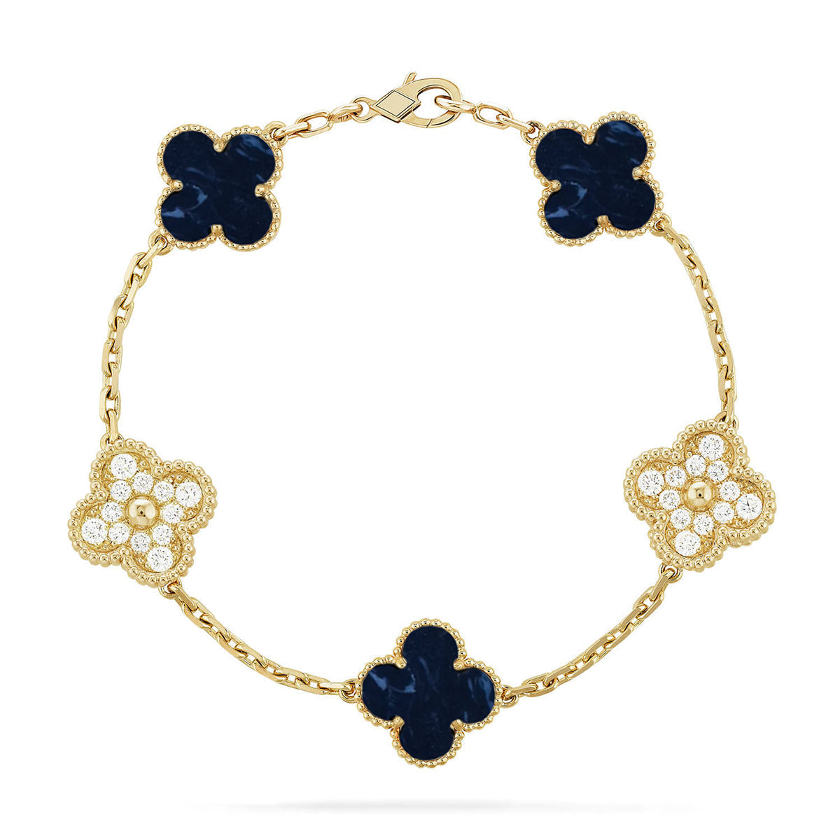 [Elite]CLOVER 5 MOTIF PIETERSITE BRACELET COLLECTION