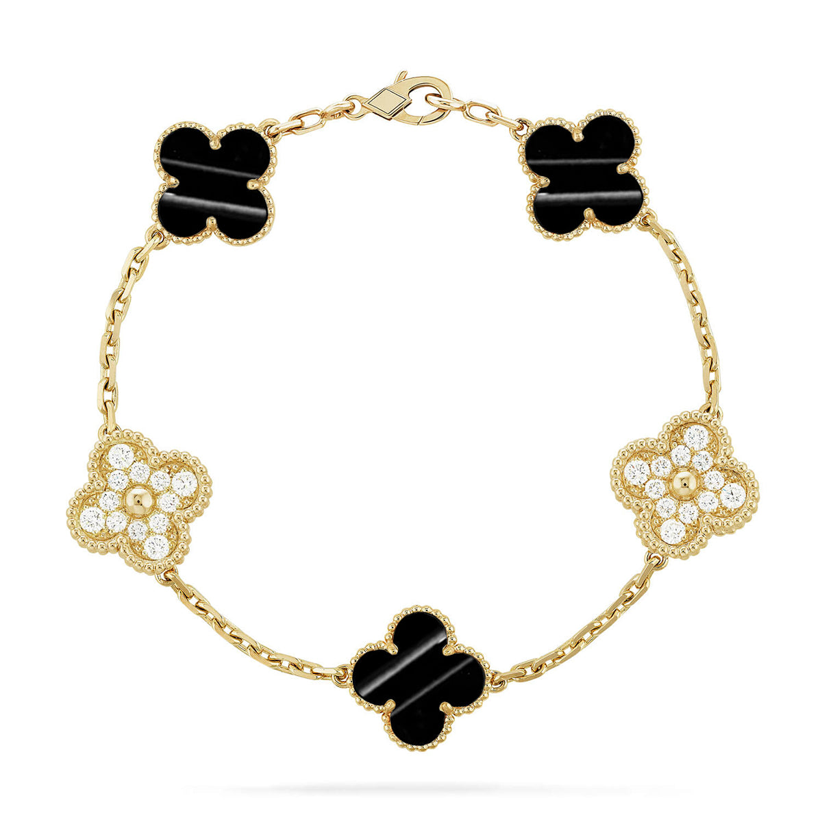 [Elite] CLOVER 5 MOTIF PULSAR STONE BRACELET COLLECTION
