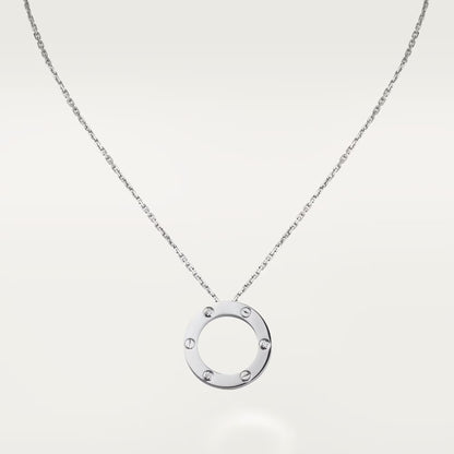 [Elite]LOVE NECKLACE 16MM 3 DIAMONDS