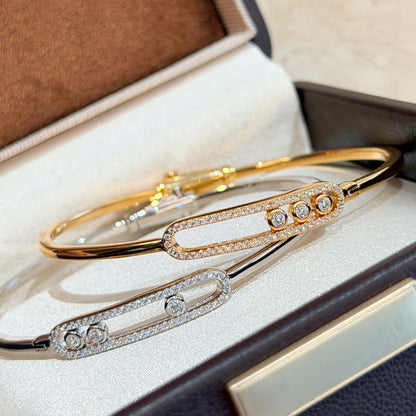 [Elite]Move Pavé Diamond Bangle Bracelet M