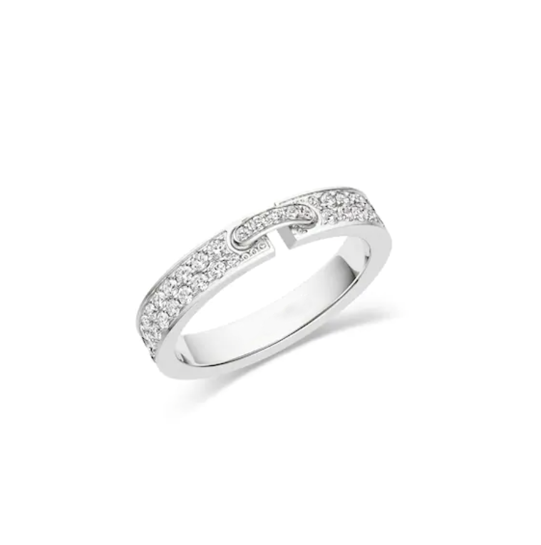 [Elite]ALLIANCE LIENS VIDENCE PAVED DIAMOND 4MM RING