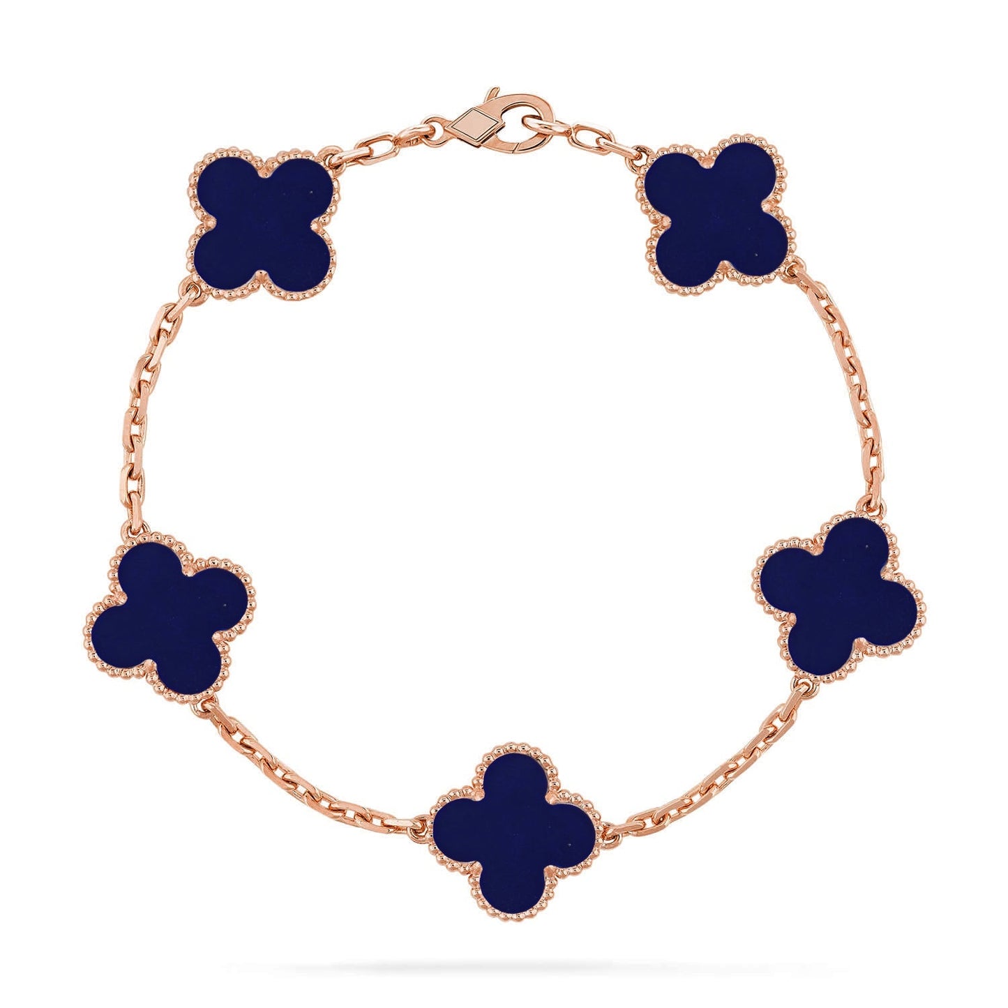 [Elite]CLOVER 5 MOTIF LAPIS LAZULI BRACELET COLLECTION